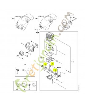 Vilebrequin avec roulement  1148-030-1008