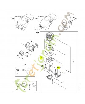 Bague 9638-003-1581 stihl.Pièces de rechange stihl