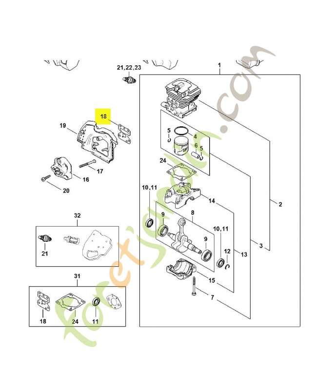 Joint référence 1148-129-0903 - Pièce détachée Stihl