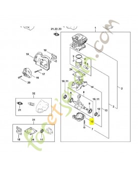 Carter inférieur référence 1148-021-2501 - Pièce détachée Stihl