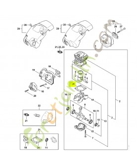 Joint de cylindre 1148-029-2301 - Pièce détachée Stihl / Vicking