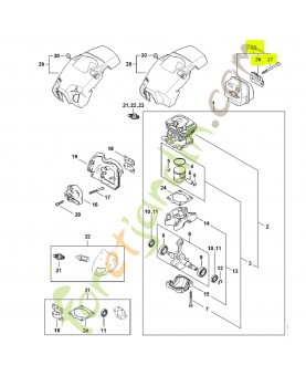 Silencieux 1148-140-0609- Pièce détachée Stihl