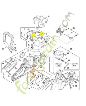 Ressort stihl réf. 4522-791-3100