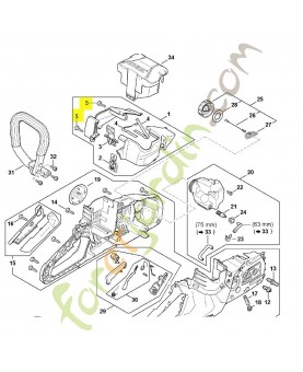 Vis cylindrique is-p5x18 stihl réf. 9074-477-4132