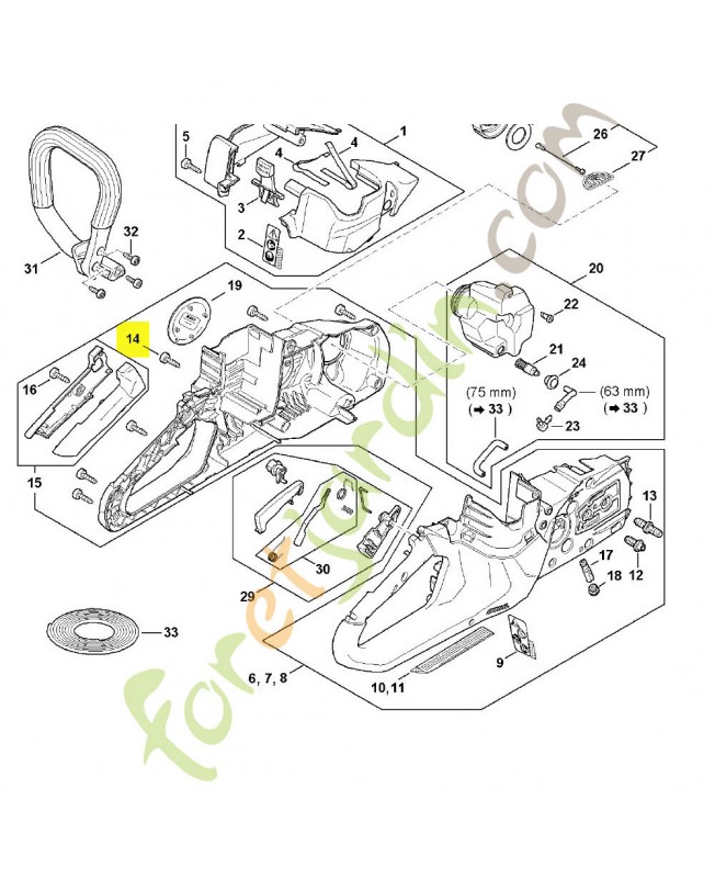 Vis cylindrique is-p5x18 stihl réf. 9074-477-4132