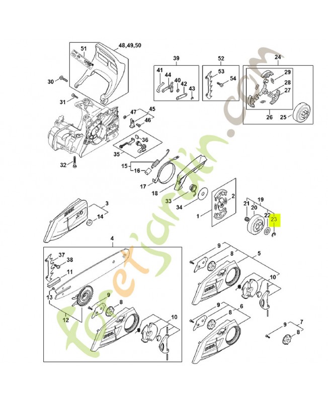 Circlips 8 x 1,3 9460-624-0801- Pièce détachée Stihl
