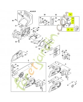 Jeu de pièces pignon 1/4“ 8 dents 1148-007-1002 - Pièce détachée Stihl