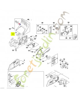 Vis cylindrique is-p5x20 Stihl ref. 9074-477-4135
