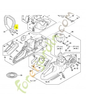 Vis cylindrique is-p5x18 stihl réf. 9074-477-4132