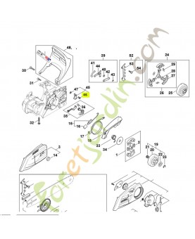 Vis à tête fraisée m6x14-4.8 9062-319-1270- Pièce détachée Stihl