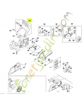 Protège-main 1148-792-4900- Pièce détachée Stihl