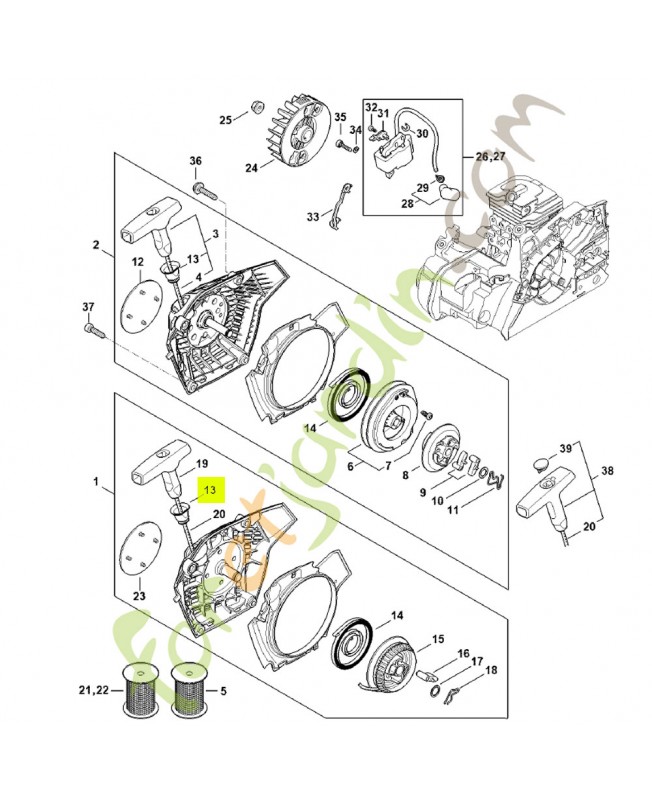 Douille 1110-084-9102 - Pièce détachée Stihl