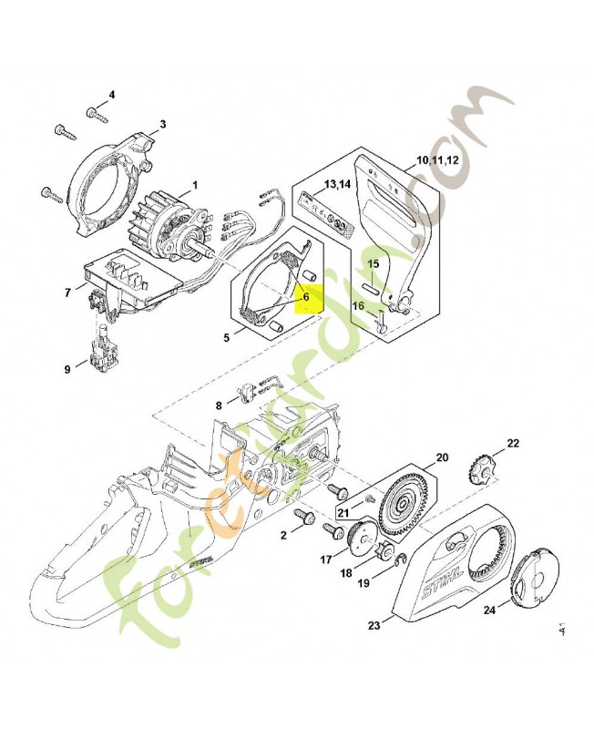 Ressort de tension Stihl ref. 1254-162-7900