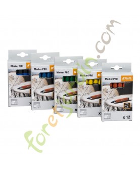 Boite craies de marquage Bleue Stihl référence 0000-881-1500