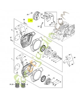 Rotor 1148-400-1206- Pièce détachée Stihl