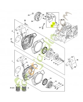 Contact de câble d'allumage 1148-400-7100 - Pièce détachée Stihl
