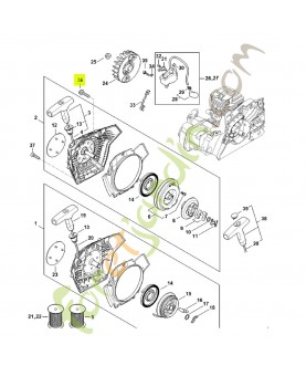 Vis cylindrique is-p 5x25 9074-477-4139- Pièce de détachée Sithl