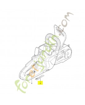 Plaque indicatrice numéro de machine