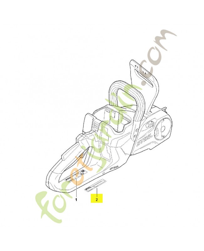 Plaque indicatrice numéro de machine