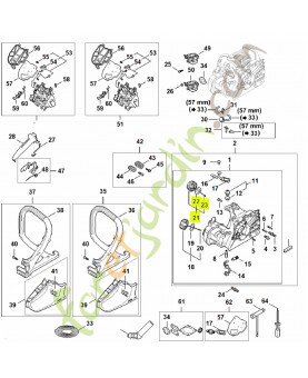 Bouchon de réservoir 0000-350-0542- Pièce détachée Stihl