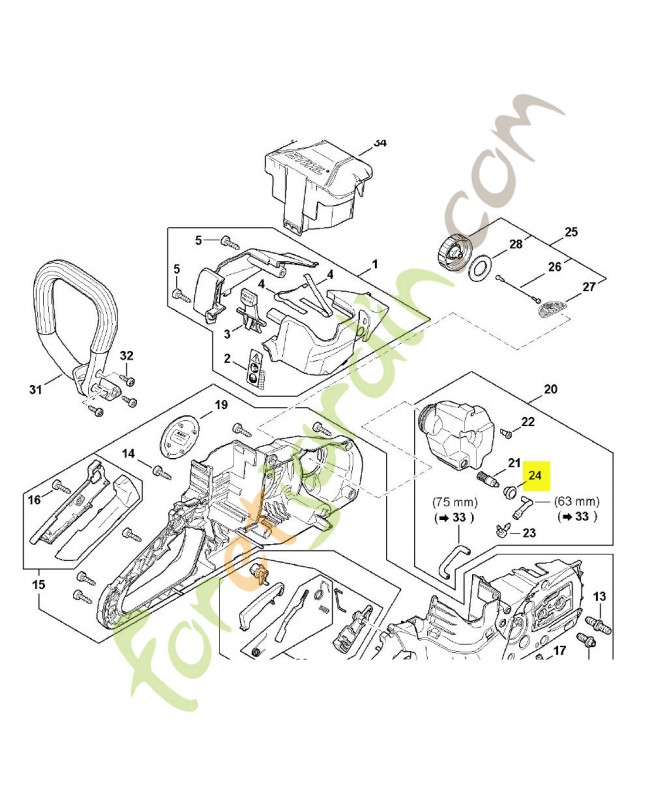 Douille Stihl ref. 4134-123-7500