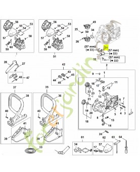 Raccord en équerre 1148-350-2800 - Pièce détachée Stihl