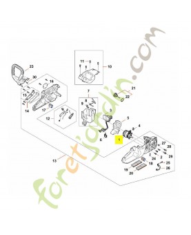 Moteur électrique 1251-600-0201. Pièce détachée Stihl