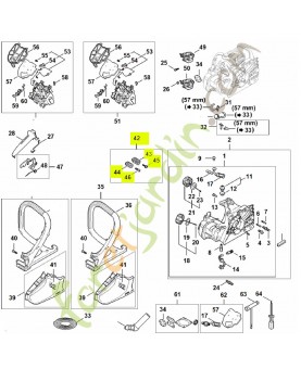 Jeu de ressorts avANT 1148-007-1000 - Pièce détachée Stihl