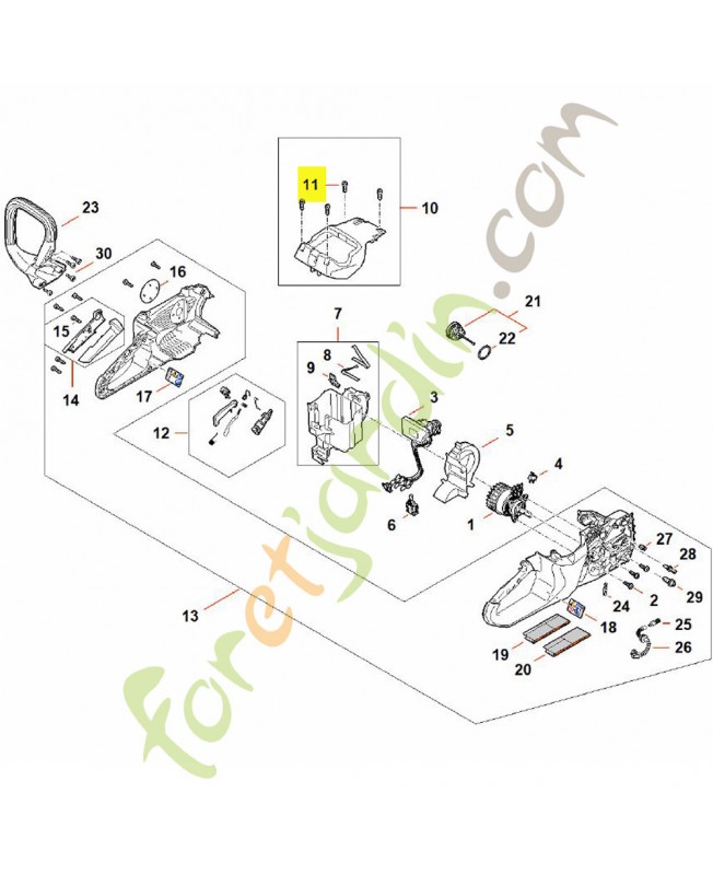 Vis parker is p6 x 19 Stihl ref. 9074-478-4425