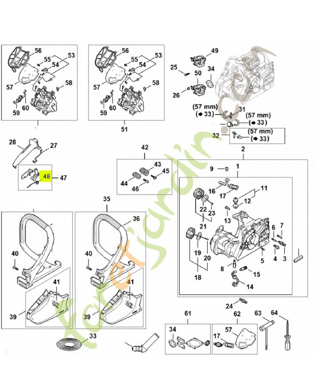 Ressort coude 1117-182-4500- Pièce détachée Stihl Ressort coude 1117-182-4500- Pièce détachée Stihl