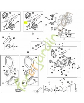 Elément filtrant plat 1148-141-1700- Pièce détachée Stihl
