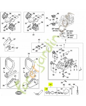 Jeu de joints 1148-007-1600- Pièce détachée Stihl