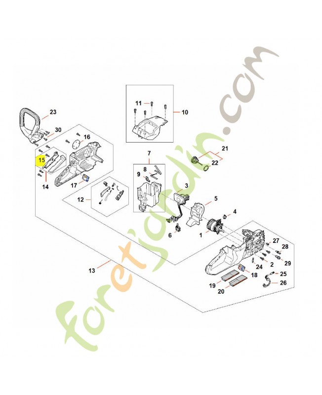 Vis parker is p6 x 19 Stihl ref. 9074-478-4425
