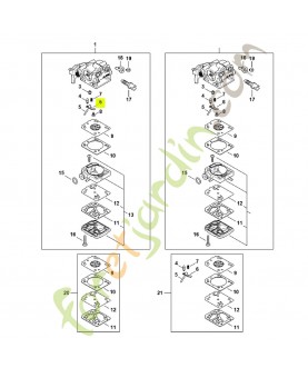 Levier de réglage d'admission 4229-121-5000 - Pièce de détachée Sithl