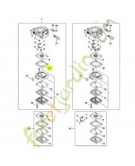 Joint de réglage Z010-016-Z000- Pièce détachée Stihl