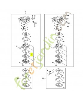 Membrane de pompe Z010-022-Z000 - Pièce détachée Stihl