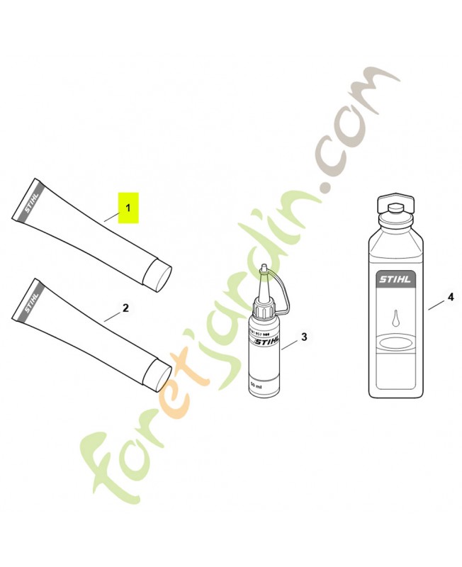 Tube de graisse MULTILUB STIHL  0781-120-1110pour tronçonneuse et taille haie