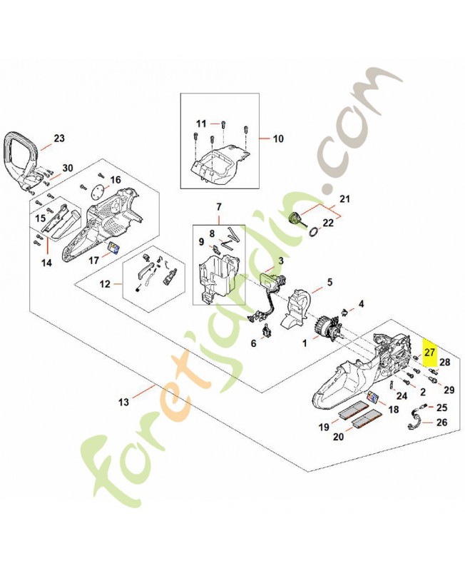 Soupape Stihl ref. 1128-640-9100