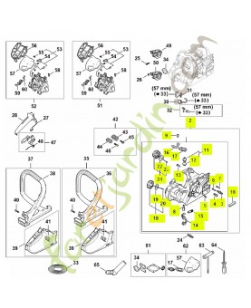 Carter moteur 1148-020-3003- Pièce détachée Stihl