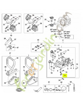 Tuyau d'huile 1148-647-4000- Pièce détachée Stihl