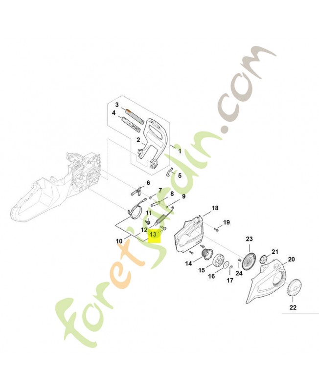 Vis parker is p6 x 19 Stihl ref. 9074-478-4425