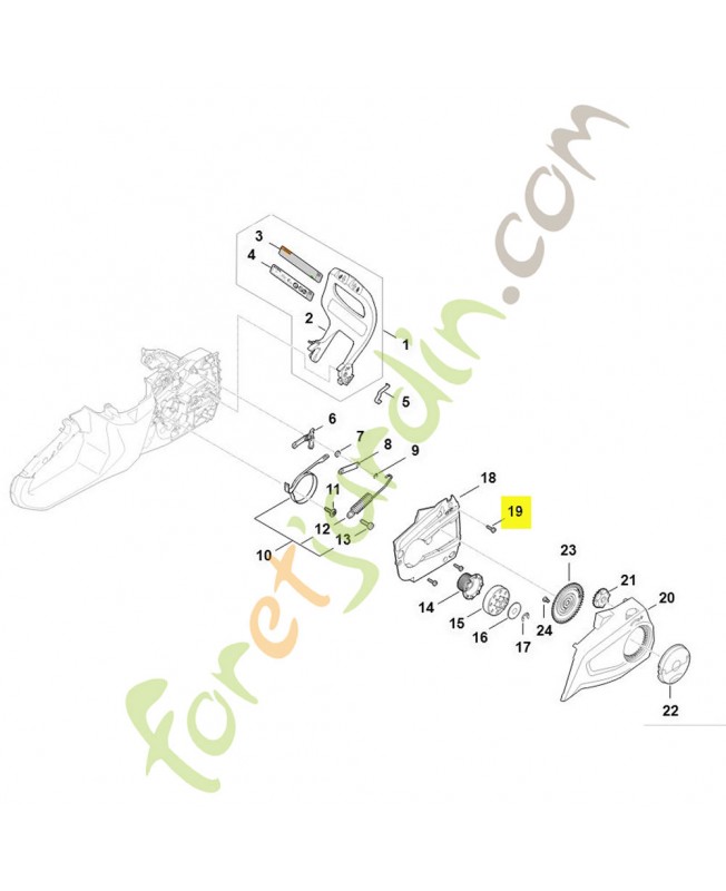 Vis cylindrique IS-P4x14 stihl réf. 9074-478-3005