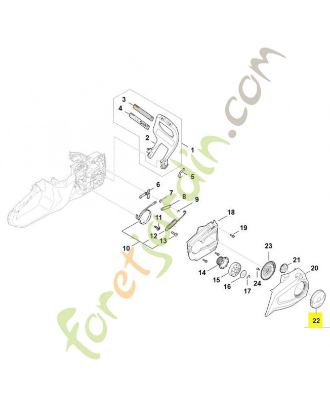 Vis à ailettes Stihl ref. 1121-660-1000