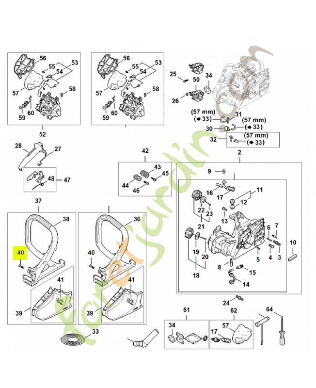 Vis cylindrique isp 6x21.5 9074-478-4475. Pièce de rechange Sithl