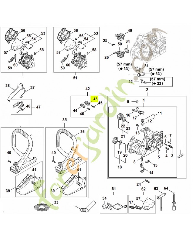 Ressort 0000-791-3107- Pièce détachée Stihl Ressort 0000-791-3107- Pièce détachée Stihl