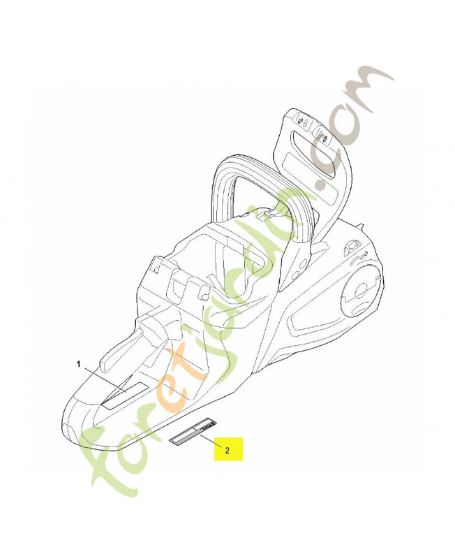 Plaque indicatrice numéro de machine