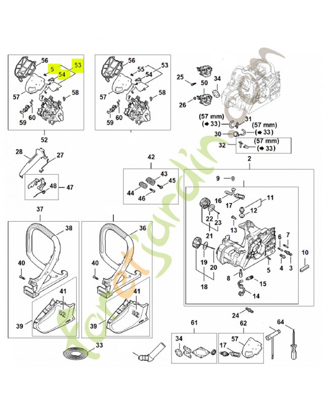 Faisceau de câbles 1148-440-3000- Pièce détachée Stihl