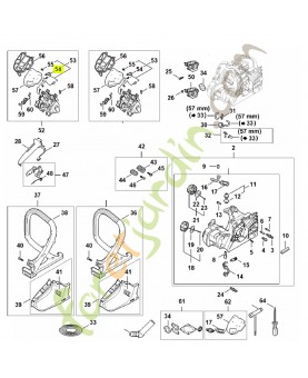 Attache de câble 1148-448-1200- Pièce détachée Stihl