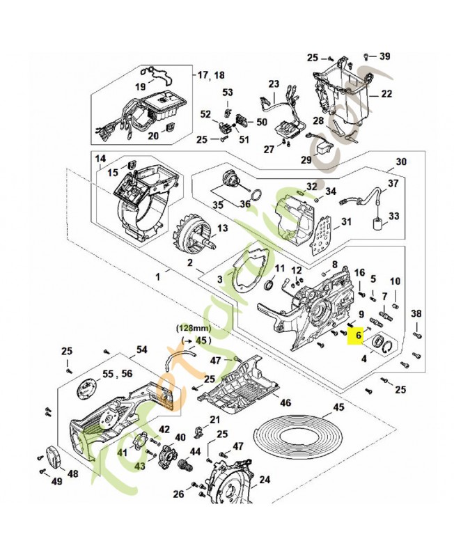 Clou cannele cylindrique