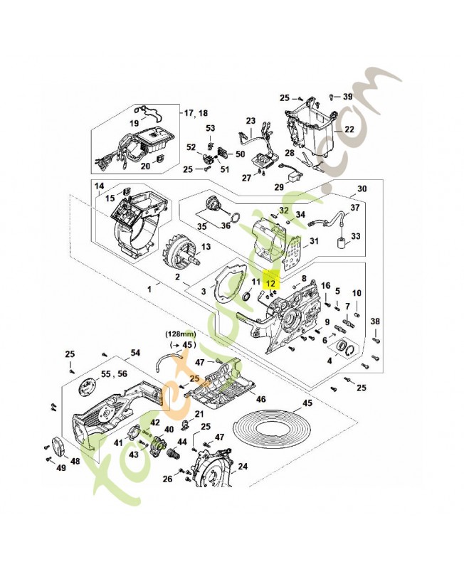 Vis cylindrique is m 4x6 Stihl réf. 9022-313-0610 en stock